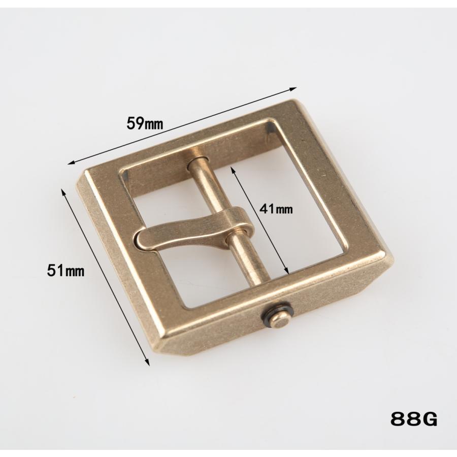 senwa 真鍮生地 メンズ ベルト交換用バックル 40mm 尾錠 バックルのみ