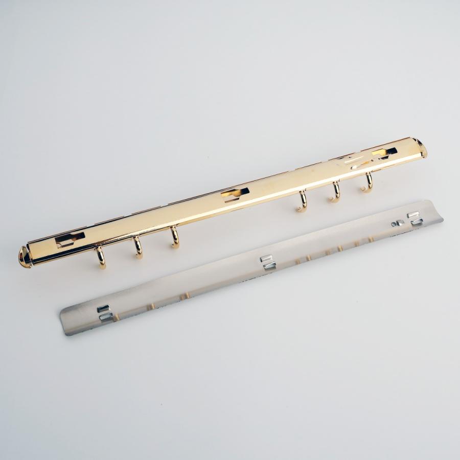 krause クラウゼ社製 バインダー 金具 長さ210 mm 6穴 リング径16mm