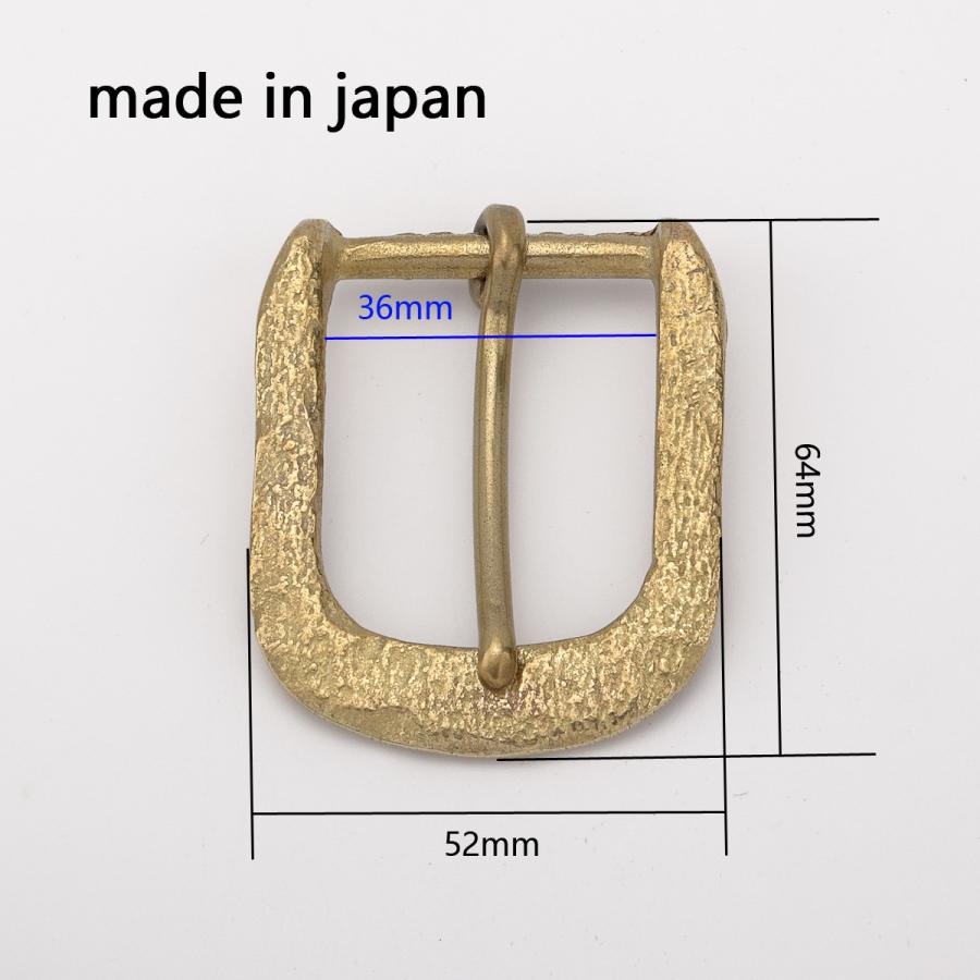 senwa 日本製真鍮生地 ベルト用バックル 巾35mm ピン式交換用美錠