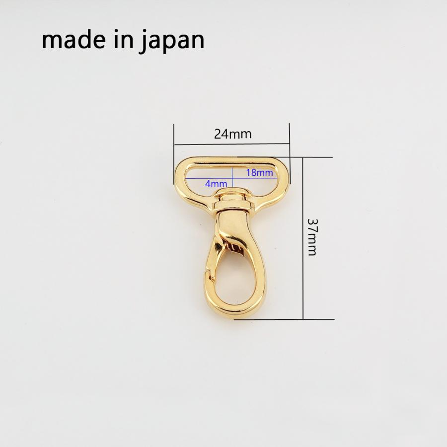 SENWA 日本製 ナスカン 15/18/21mm 金メッキ ゴールド DIYバッグパーツ