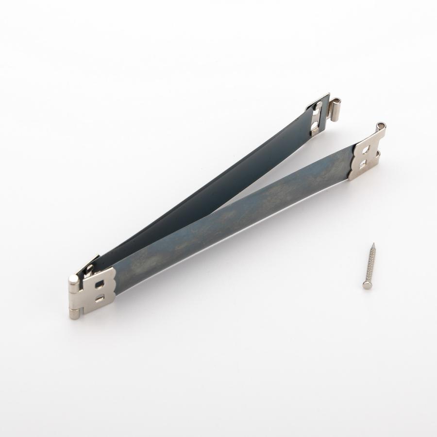 SENWA 日本製 1.5cm×10cm バネ口金 ニッケル 10本セット 手芸材料