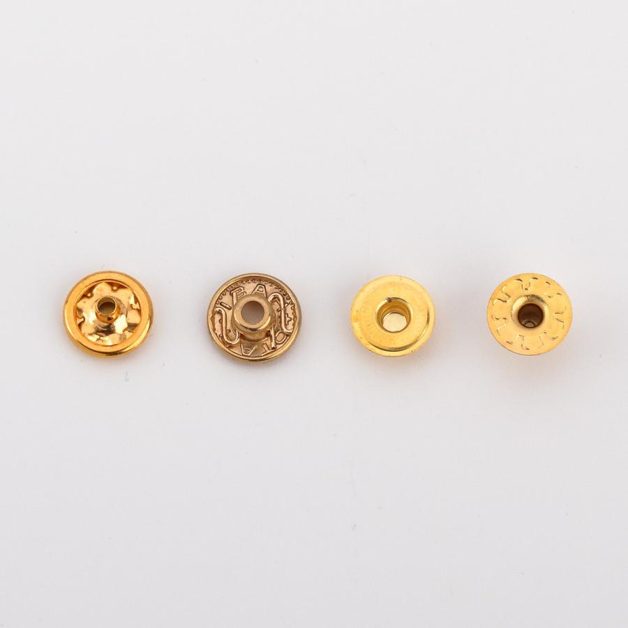 ビッグゴールド No.1〜10巻セット バネホックNO.1 10 mm 標準セット HATO 鉄製 ゴールド 10組入り レザー