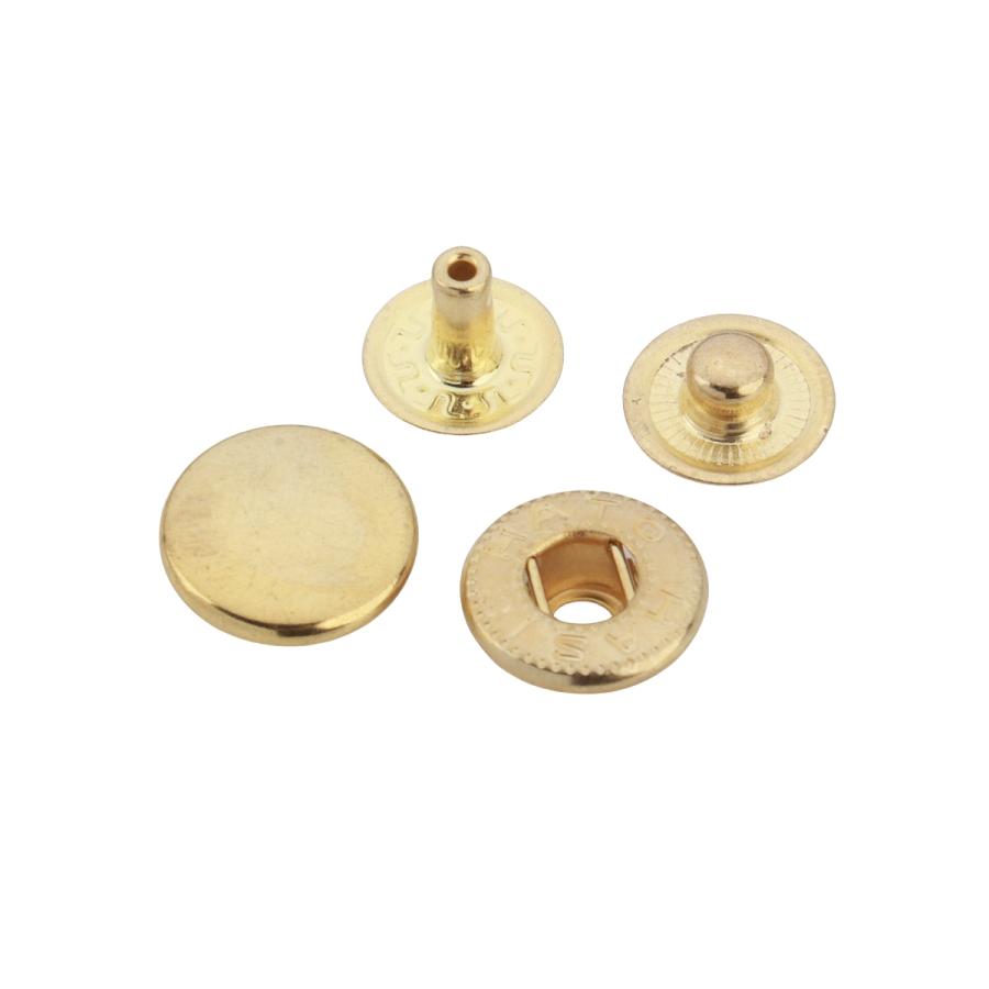 バネホックNO.5 12.6mm 標準セット HATO 鉄材 代金 10組入り レザー