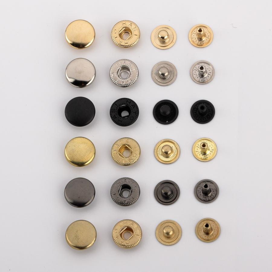 バネホックNO.5 12.6mm 標準セット HATO 鉄材 代金 10組入り レザー