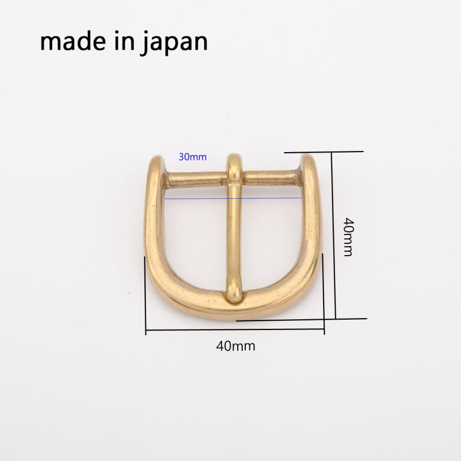 senwa 日本製真鍮生地 バッグ ショルダー用 バックル 巾30mm ピン式美