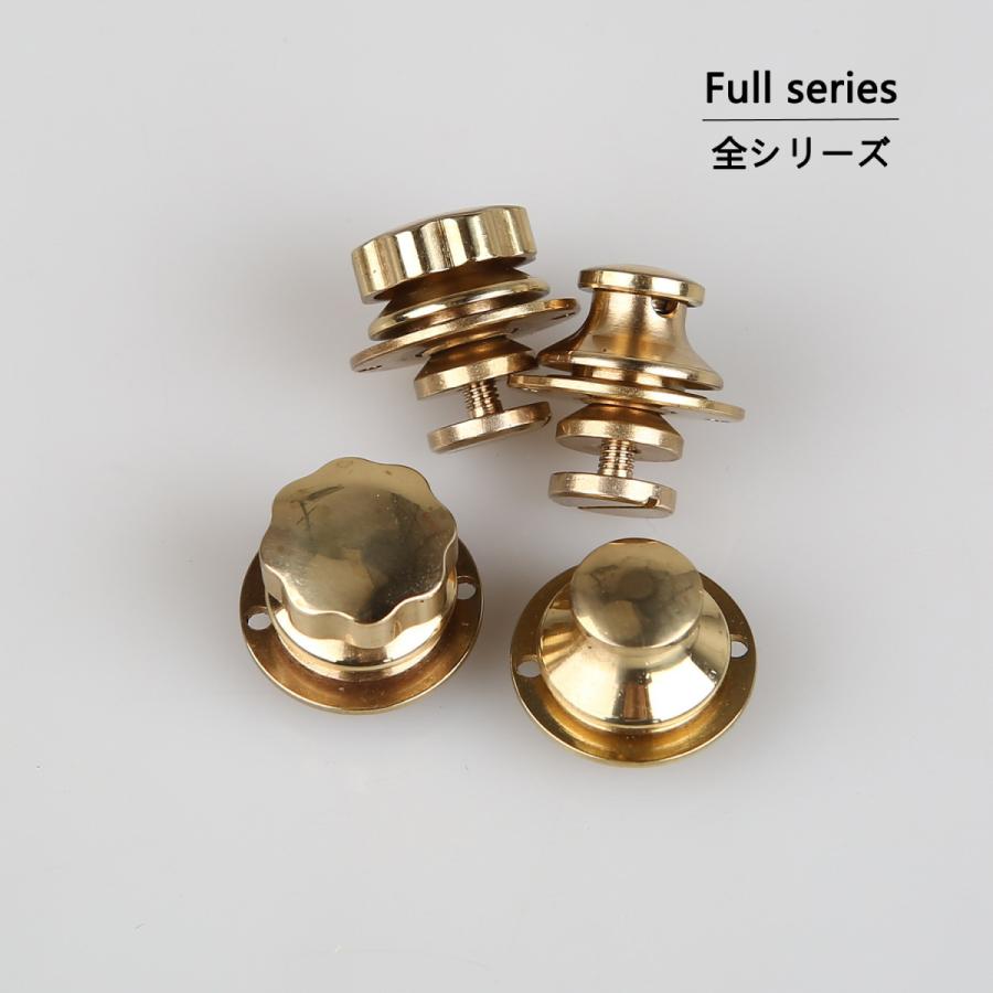 SENWA 真鍮製 バックロック ハンドメイド インサートロック レザー