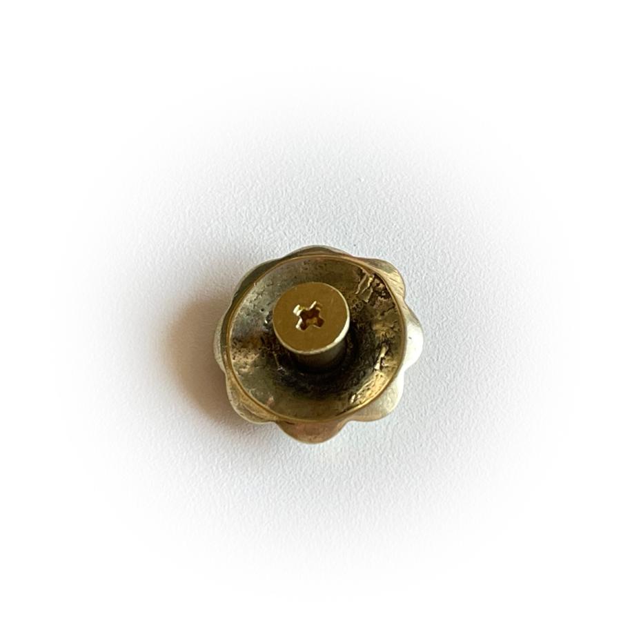 コンチョ ネジ式 17mm 真鍮製レザークラフト 財布手芸飾り用ボタン