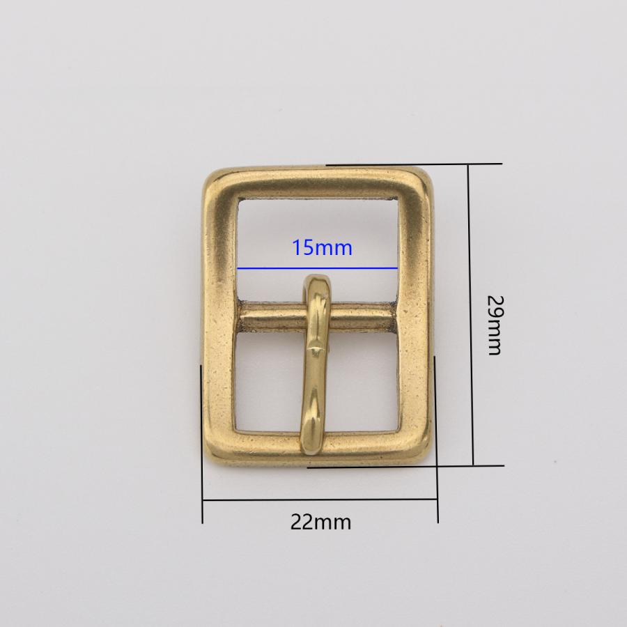 senwa 日本製真鍮生地 バッグ ショルダー用 美錠 巾12/15mm 中一尾錠