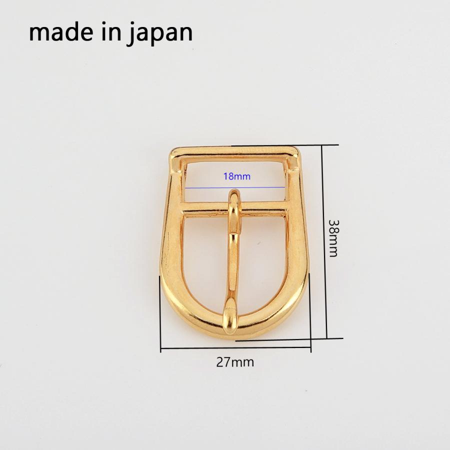 SENWA 日本製 亜鉛ダイキャスト 中一美錠 幅18mm 金メッキ カバン金具