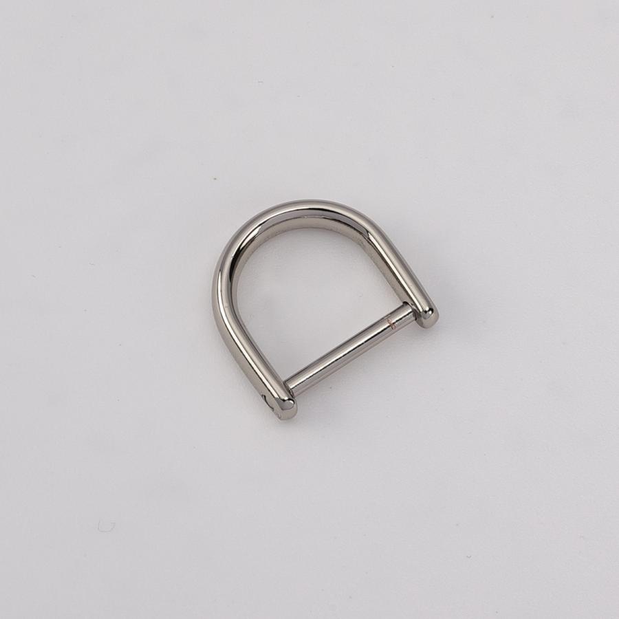 SENWA 日本製 真鍮製ベルカン ねじ式Dカン シャックル18mm ニッケル