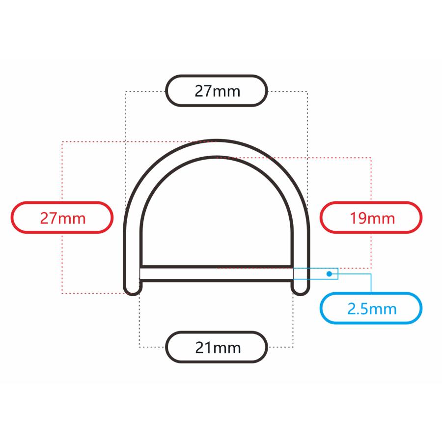 SENWA 日本製 真鍮製ベルカン ねじ式Dカン シャックル21mm 吊り具