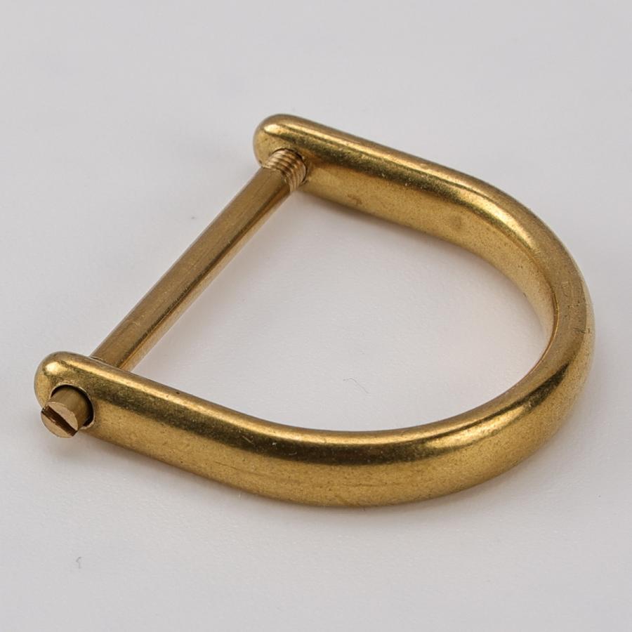 SENWA 日本製 真鍮製ベルカン ねじ式Dカン シャックル21mm 吊り具