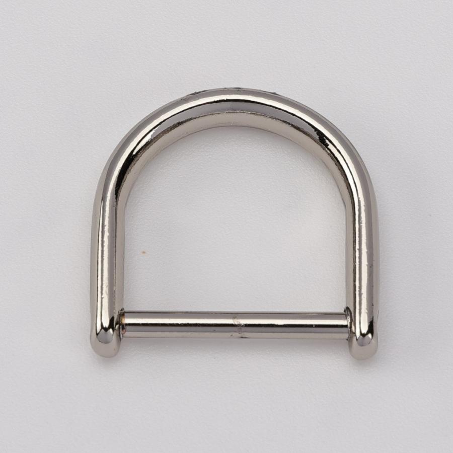 ENDO ステンレス製 セルクル型 65×45mm　64ヶ SENWA 日本製 真鍮生地ニッケルメッキ ベルカン ねじ式Dカン