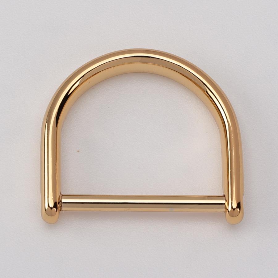 SENWA 日本製 真鍮製ベルカン ねじ式Dカン シャックル24mm 金メッキ