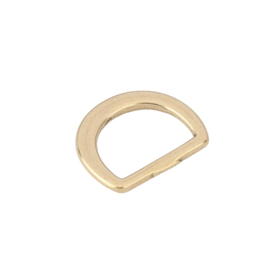 銅鑼　真鍮日本製 SENWA 日本製 真鍮生地 犬カン 半月ベルカン シャックル24mm 吊り具