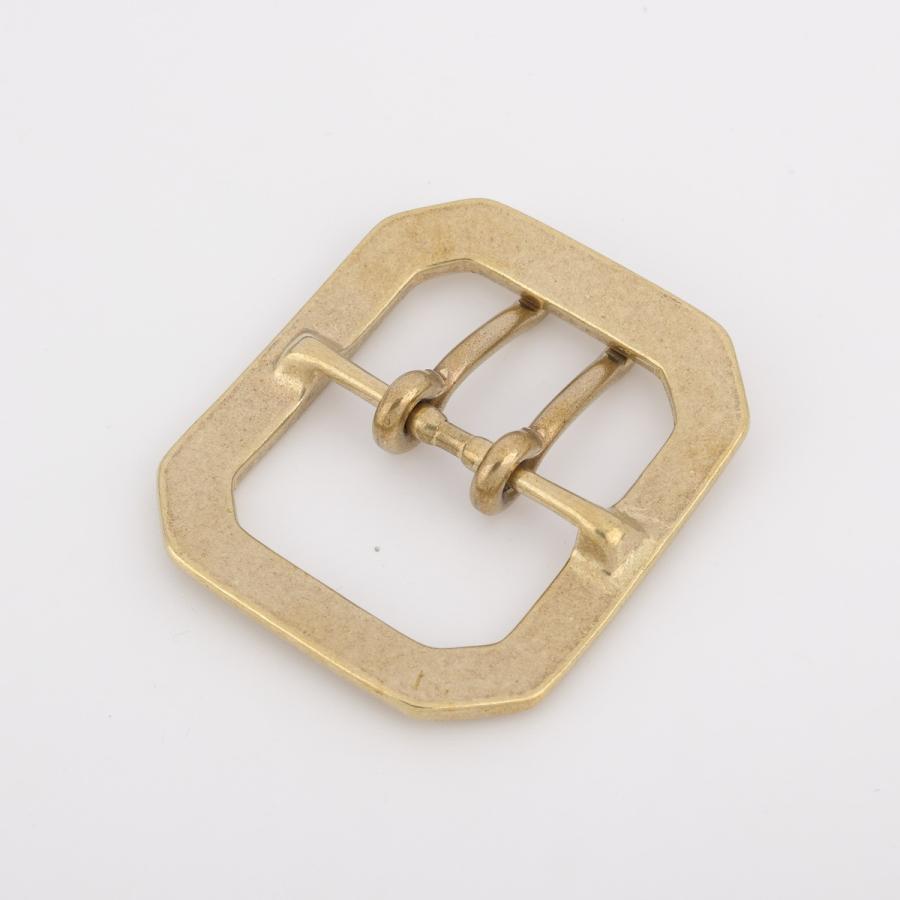 NEIGHBORHOODレザー ベルト 真鍮バックル senwa 日本製真鍮生地 ベルト用バックル 巾40mm ダブルニードル 2本針