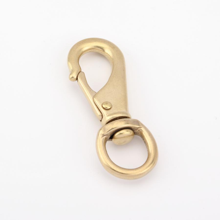 SENWA 日本製 真鍮製ヨットナスカン 丸頭18mm 生地 重量感あり バッグ
