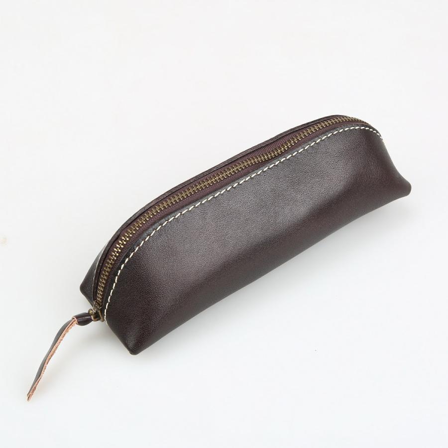 SENWA 本革 ペンケース ハンドメイド ペンポーチ 筆箱 シンプル : 千禾