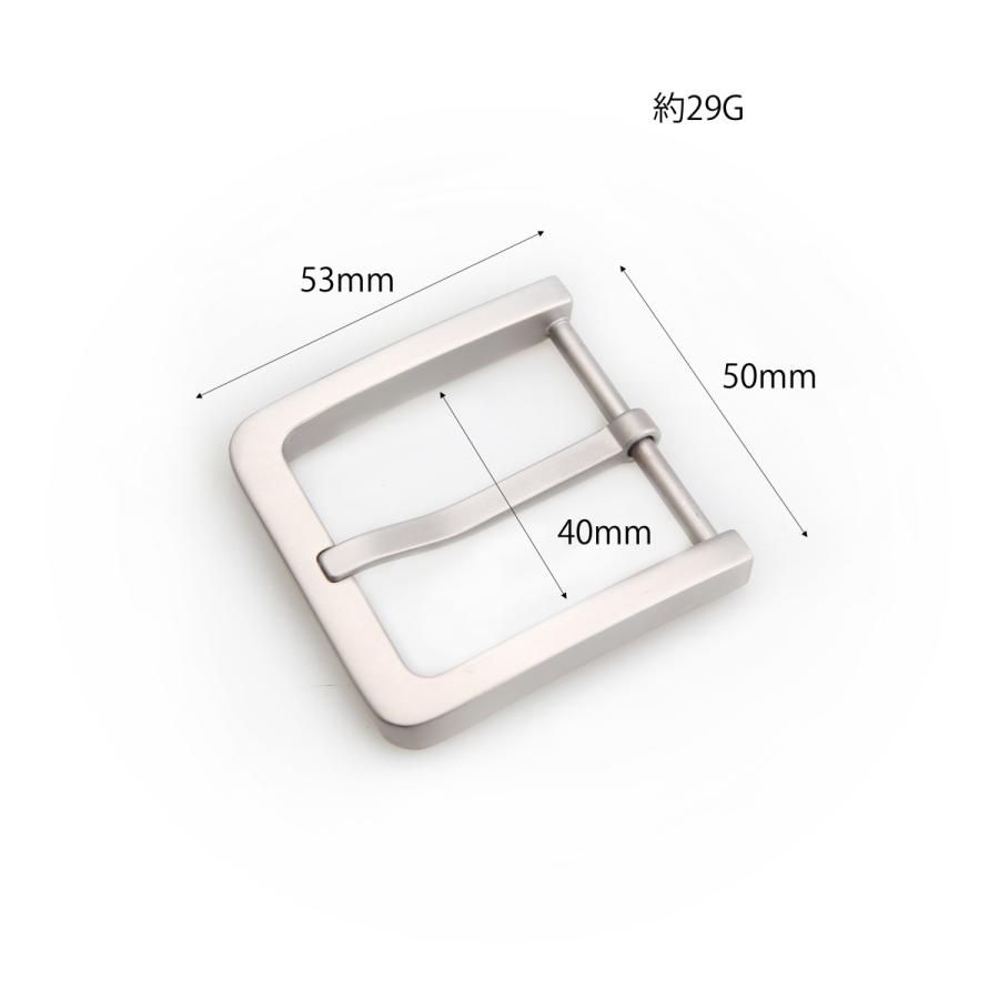 senwa メンズベルトバックル 40mm チタン製美錠 ピン式 交換用 金属