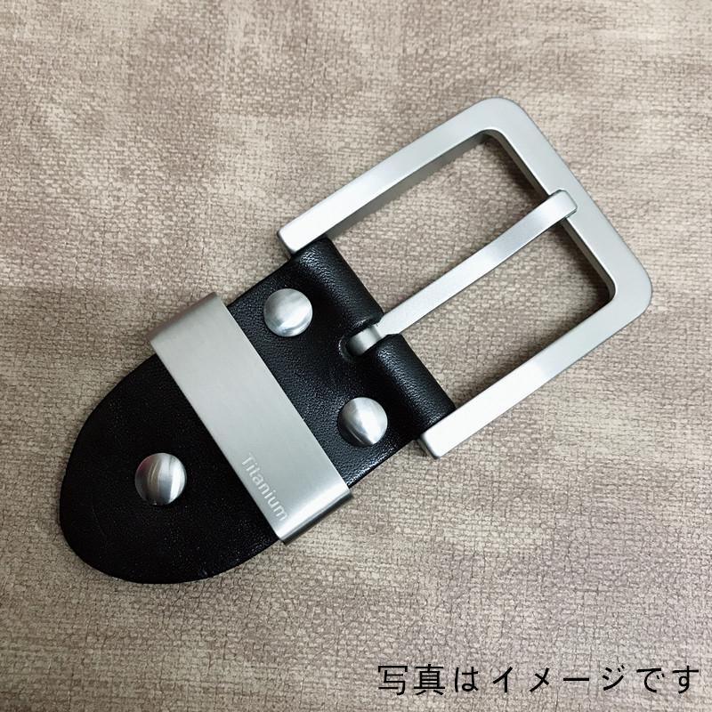 senwa メンズベルトバックル 40mm チタン製美錠 ピン式 交換用 金属