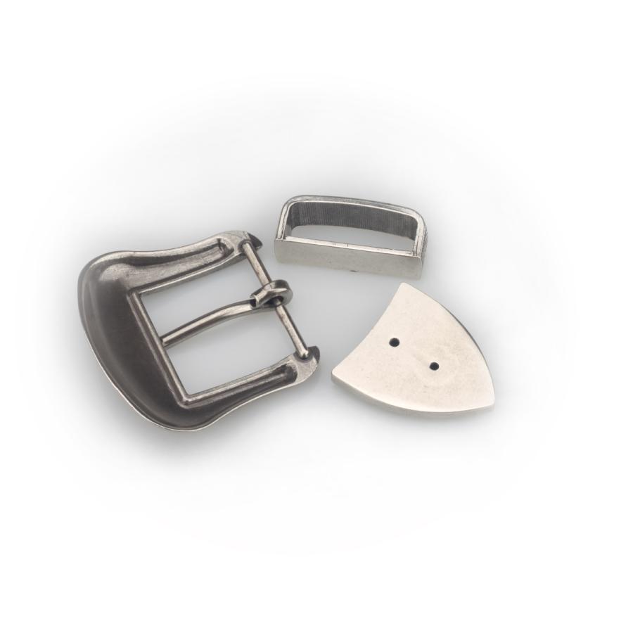 SENWA 唐草レンジャーバックル ベルト用 メンズ 巾40mm 3点セット