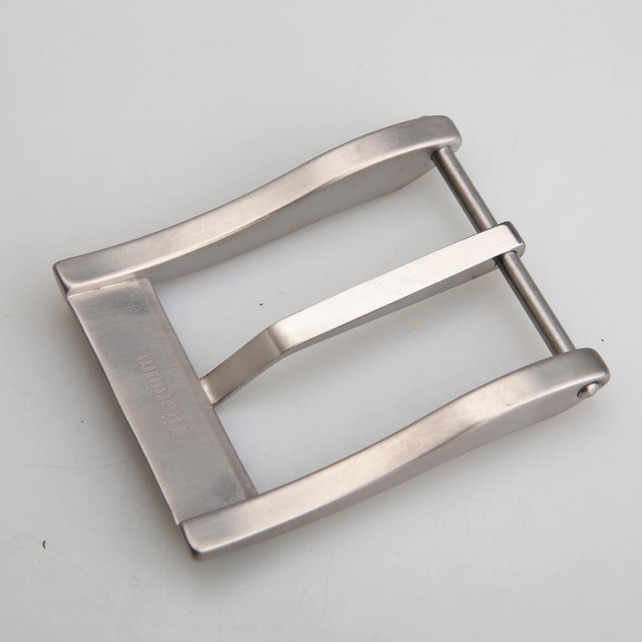 senwa メンズベルト 交換用バックル チタン製美錠 ピン式 バックルのみ