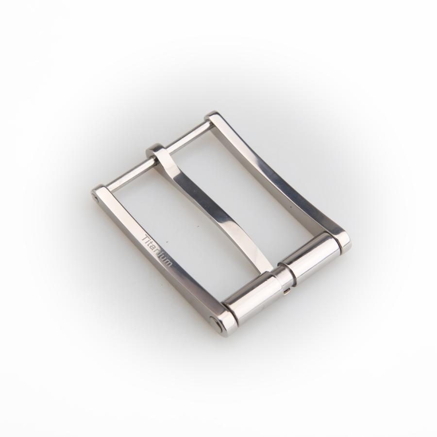 senwa メンズベルト交換用バックル チタンTA1美錠 ピン式 ローラー