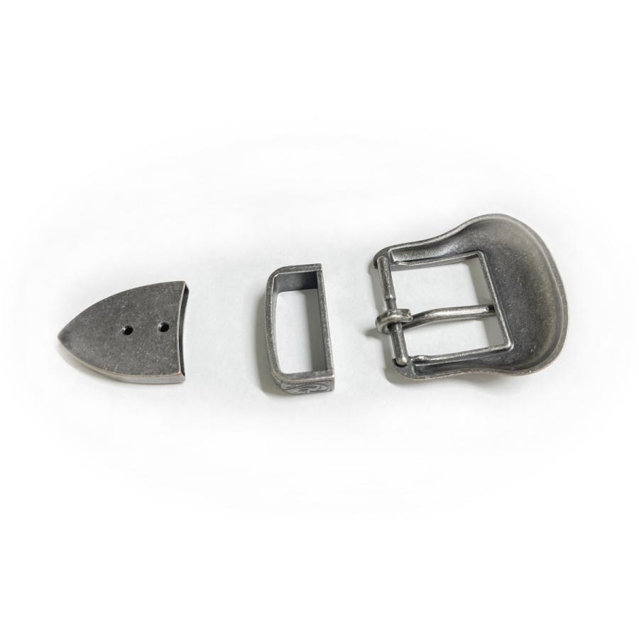 SENWA 唐草レンジャーバックル ベルト用 メンズ 巾30mm 3点セット