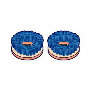 セーフティポリッシャーWP-144用ナイロンブラシプレート付き2台1セット