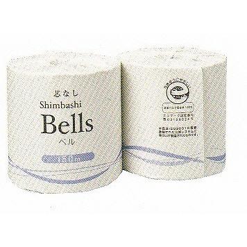 5ケース送料無料 芯無ベル 150ｍ ソフトシングル 個包装48個入×5箱　108mm幅新橋製紙正規代理店事業者限定トイレットペーパー