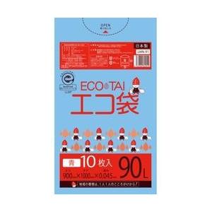 エコ袋　300枚　90L 10枚×30冊　90×100cm　サンキョウプラテック　LMN-91　ブルー　青　 LN-24 - 強みは商品だけじゃない-サンキョウプラテック株式会社
