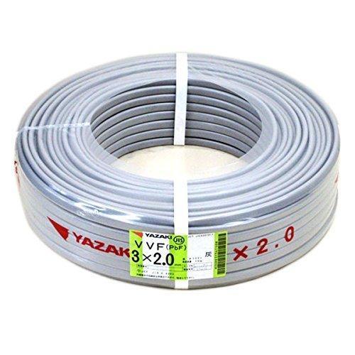 VVF2.0-3C 100m YAZAKI製 ③ rakurakumarket_vvf20mm-3-2
