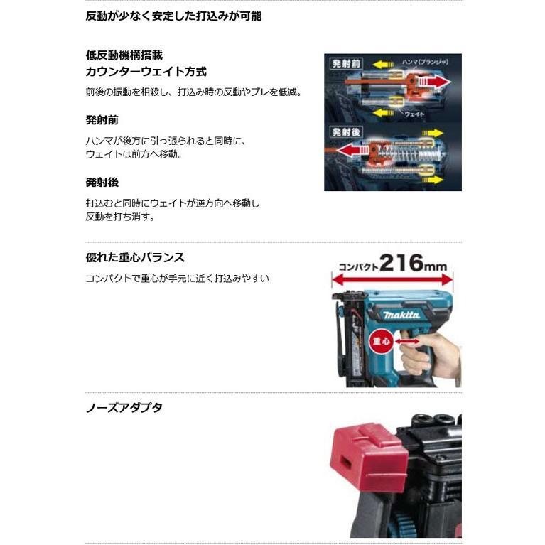 makita マキタ 18V 充電式タッカ ST421DZK J線ステープル専用/4mm×13〜25ｍｍ 本体のみ ケース付 バッテリ・充電器別売｜seoly｜04