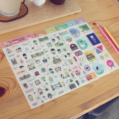 韓国雑貨 Penguin Loves Travel Stickers Penguin Loves Mev 韓国文房具 可愛い かわいい 韓国 お土産 13k 韓国音楽専門ソウルライフレコード 通販 Yahoo ショッピング