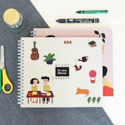 韓国雑貨 キモカワなイラストが勉強を楽しくする スタディプランナー スケジュール帳 手帳 韓国文房具 可愛い かわいい 13k 韓国音楽専門ソウルライフレコード 通販 Yahoo ショッピング