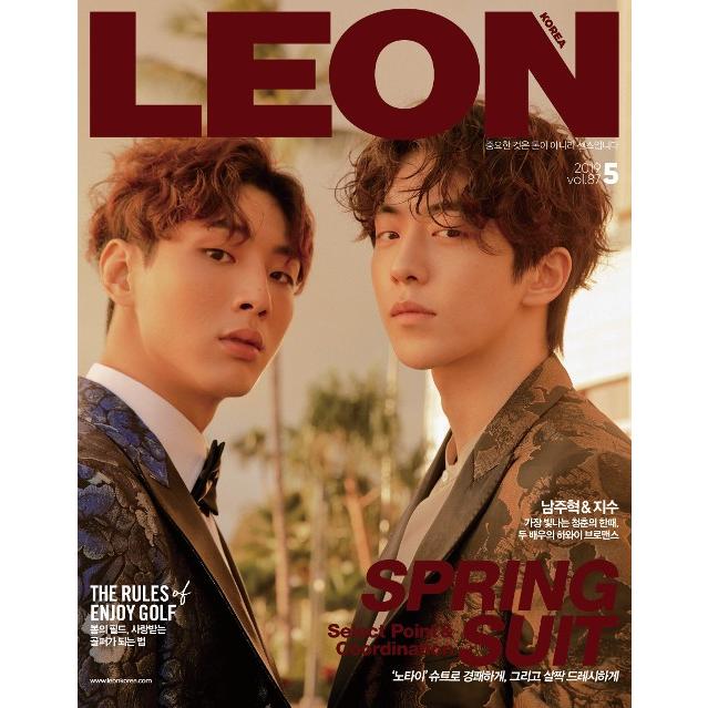 LEON (韓国雑誌) / 2019年5月号 (表紙：ナム・ジュヒョク、ジス)［韓国語］［海外雑誌］［LEON］［ファッション］｜seoul4