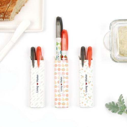 韓国雑貨 お弁当やタッパ パウチに書いて食器洗剤でカンタンｏｆｆ キッチン用マーカー ２本セット 可愛い かわいい 韓国 お土産 s 韓国音楽専門ソウルライフレコード 通販 Yahoo ショッピング