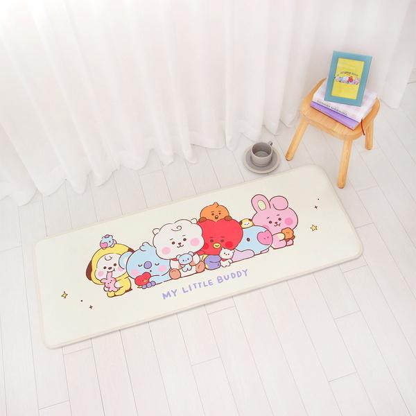 BT21公式グッズ＝［BTS］ベッドサイドや玄関に リトルバディラグマット