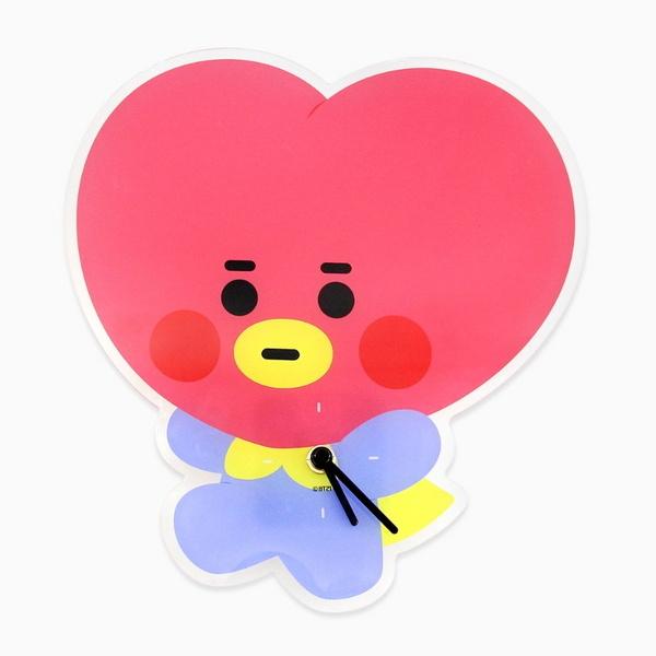 ＝BT21公式グッズ＝［バンタン］［BTS］透け感がカワイイ　 アクリル 壁掛け時計 ＜TATA＞［防弾少年団］［韓国文房具］［可愛い］韓国雑貨｜seoul4