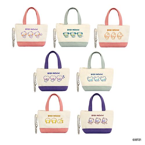 公式 BT21 お値下げ中！BTS バンタンTATAチミー ジミンテテ BT21公式グッズ＝ バンタン BTS BT21 CANVAS MINI POUCH(TATA