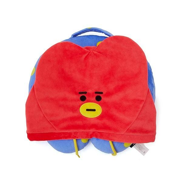BT21公式グッズ＝ バンタン BTS フード付きネックピロー(携帯用ネック