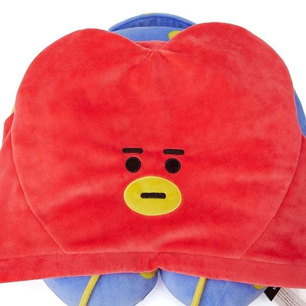 BT21公式グッズ＝ バンタン BTS フード付きネックピロー(携帯用ネック