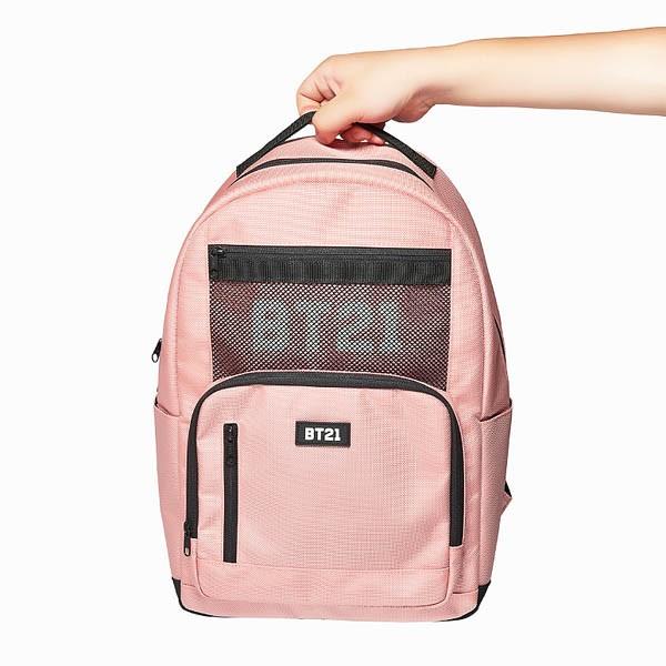 BT21公式グッズ＝ バンタン BTS リュックサック ≪ピンク≫［バック