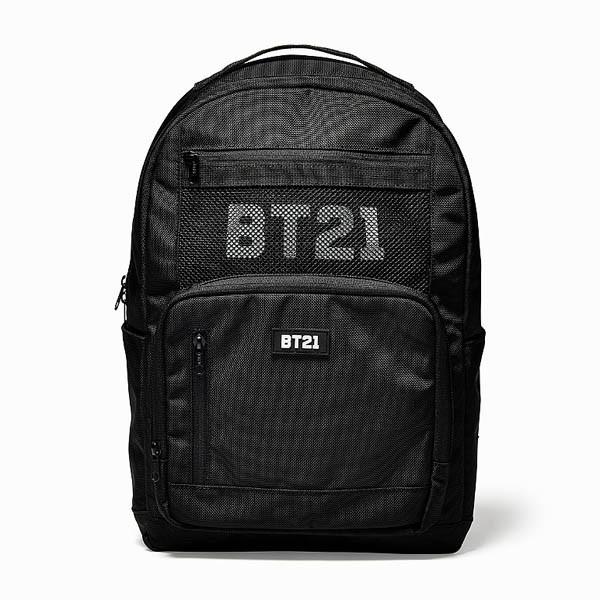 未使用✨美品✨BTS BT21 リュック 送料無料 BT21公式グッズ＝ バンタン BTS リュックサック ≪ブラック≫［バック
