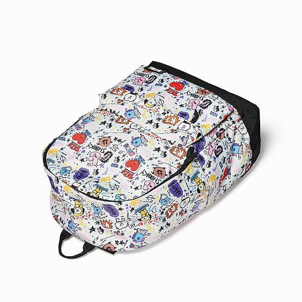 BT21公式グッズ＝ バンタン BTS リュックサック ≪総柄≫［バック 