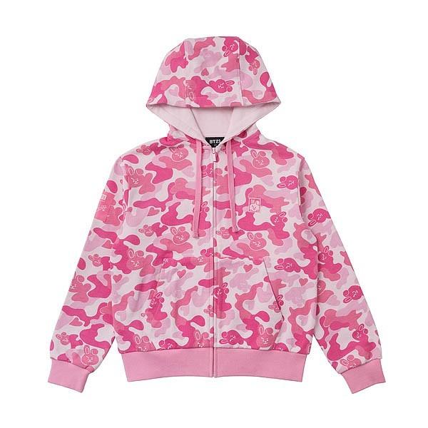 BT21公式グッズ＝ バンタン BTS キャラクターが潜む 迷彩パーカー