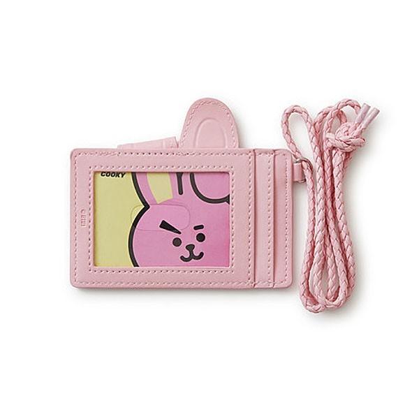 BT21公式グッズ＝ バンタン BTS ネックストラップ型 定期ケース＜COOKY