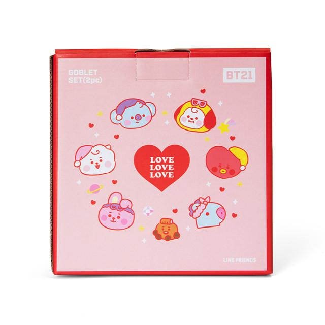 BT21公式グッズ＝ バンタン BTS パーティな気分のペアグラス｜防弾少年
