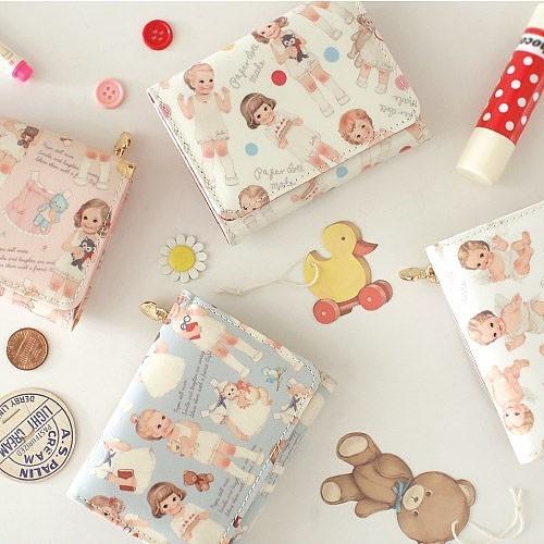 韓国雑貨 Paper Doll Mate 乙女なアナタの小さなお財布 Mini Wallet 韓国文房具 可愛い かわいい 韓国 お土産 Tbt 韓国音楽専門ソウルライフレコード 通販 Yahoo ショッピング