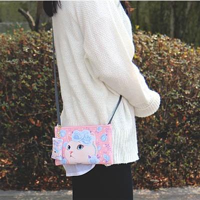 韓国雑貨 ［JETOY］お揃いのミニケース付きショルダーバッグ choo  